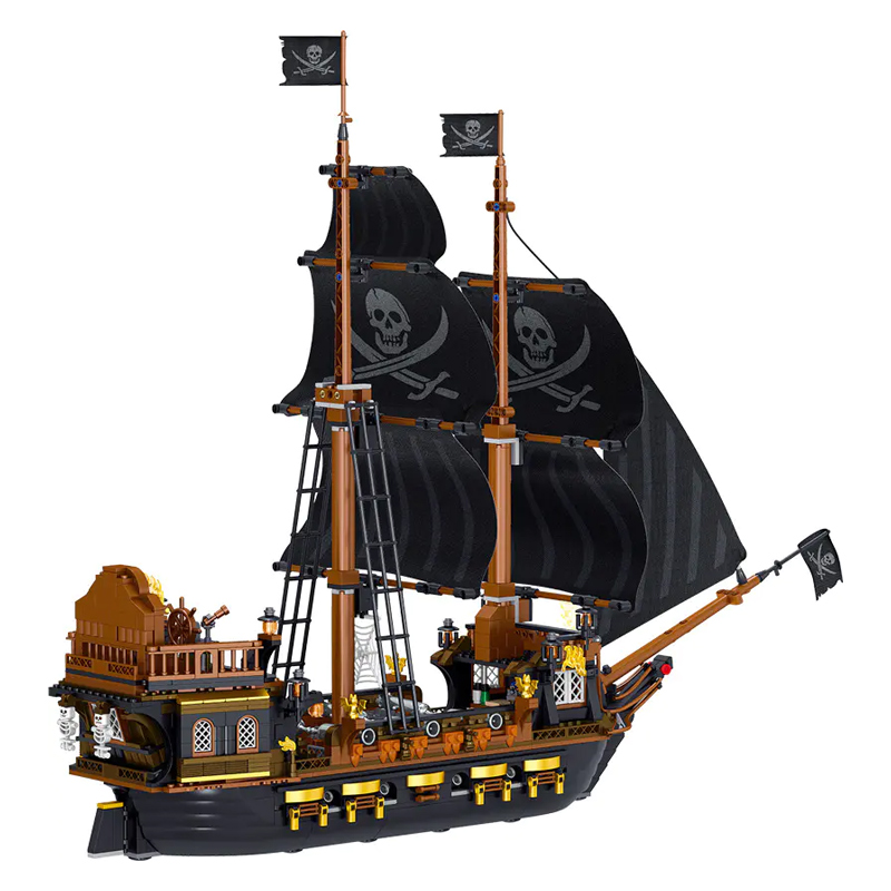 zhegao ql1804 the black hawk of the pirate ship pirate kingdom 4506 - MOULD KING
