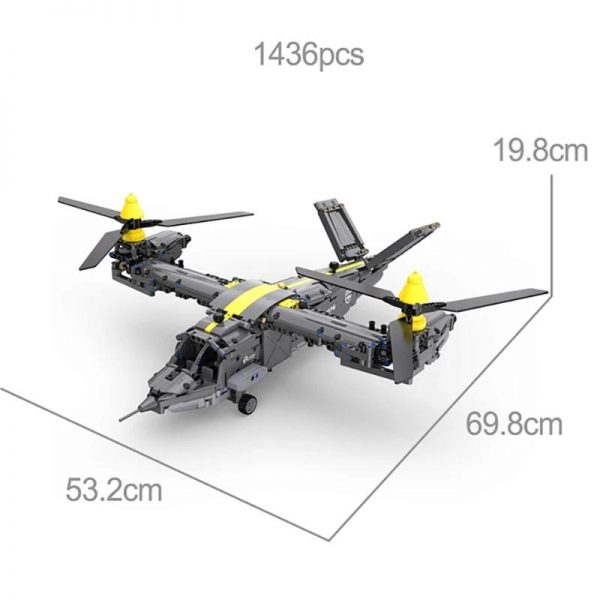 CADA C61076 Bell V 280 Valor with 1424 pieces 3 - MOULD KING