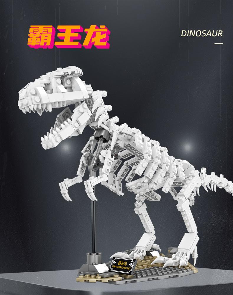 KAZI 80030-80033 Leuchtendes Dinosaurierfossil mit 4 00 Stück
