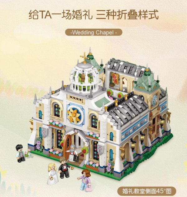 LOZ 1035 Wedding Chapel with 3308 pieces 3 - MOULD KING