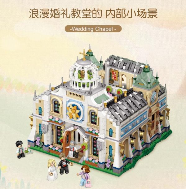 LOZ 1035 Wedding Chapel with 3308 pieces 8 - MOULD KING