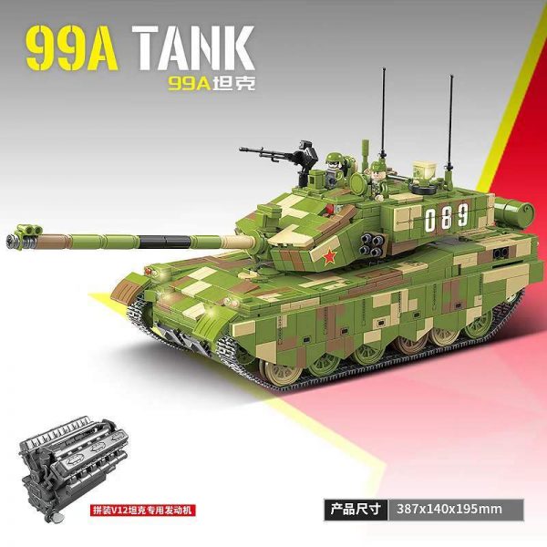 MILITARY QuanGuan 100189 99A Tank 6 - MOULD KING