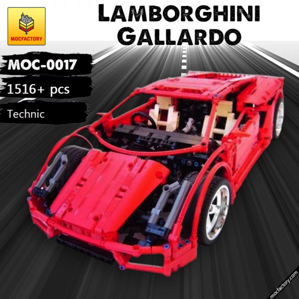 MOC 0017 Lamborghini Gallardo Super Car by Crowkillers MOCFACTORY - MOULD KING