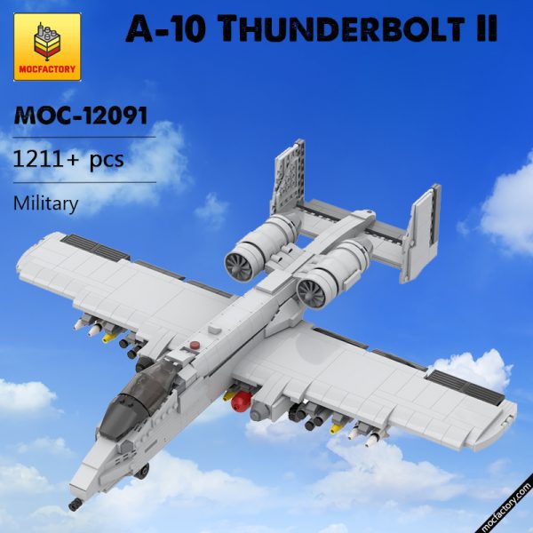 MOC 12091 A 10 Thunderbolt II Military by DarthDesigner MOC FACTORY - MOULD KING