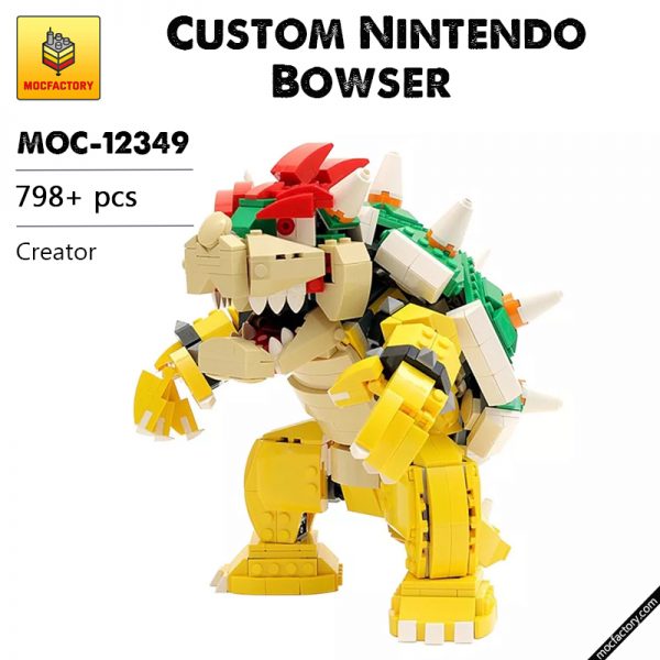 MOC 12349 Custom Nintendo Bowser Creator by buildbetterbricks MOC FACTORY - MOULD KING