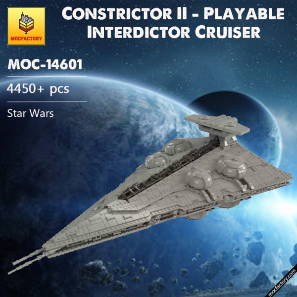 MOC 14601 Constrictor II Playable Interdictor Cruiser Star Wars by raskolnikov MOC FACTORY - MOULD KING