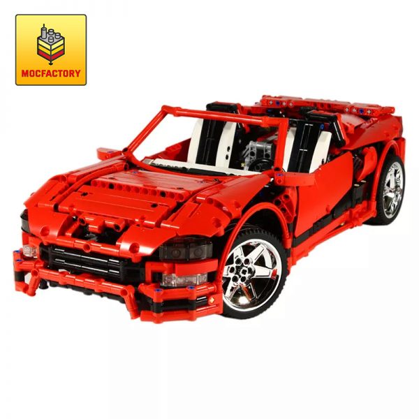 MOC 1893 Phantasm Twin Turbo Red by Crowkillers MOC FACTORY - MOULD KING