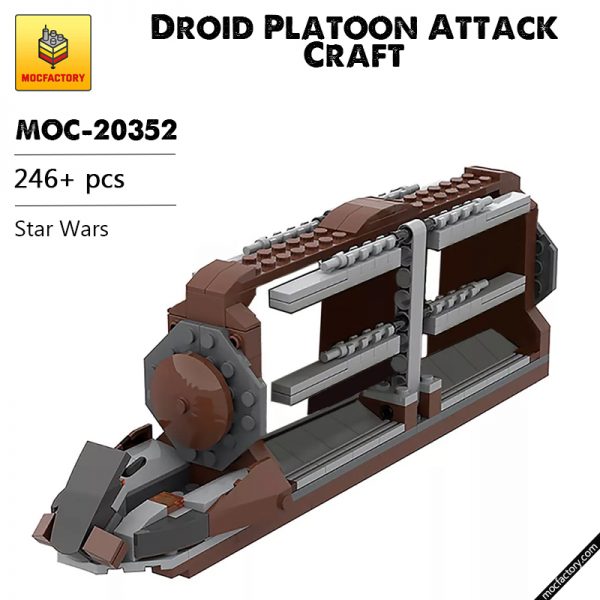 MOC 20352 Droid Platoon Attack Craft Star Wars by EmpireBricks MOC FACTORY - MOULD KING