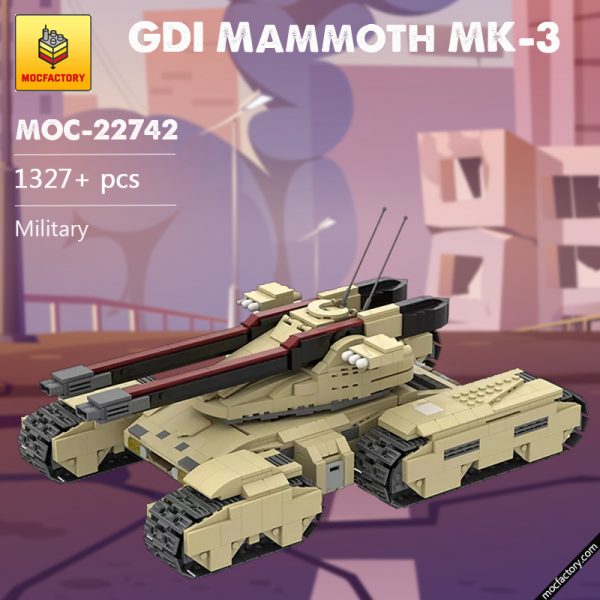 MOC 22742 GDI Mammoth MK 3 Military by HeatproofNut MOC FACTORY - MOULD KING