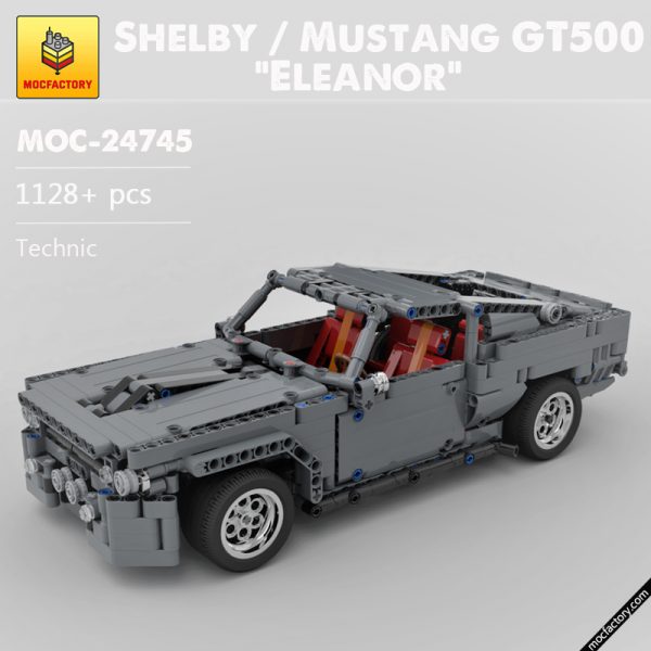MOC 24745 Shelby Mustang GT500 Eleanor Technic by Steelman14a MOC FACTORY - MOULD KING