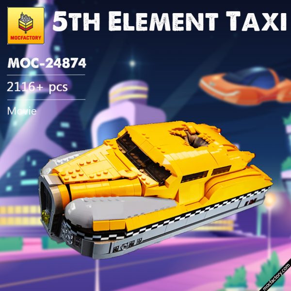 MOC 24874 5th Element Taxi Movie by DavDupMOCs MOC FACTORY - MOULD KING