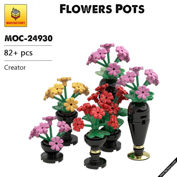 MOC 24930 Flowers Pots Creator by Labsrl MOC FACTORY - MOULD KING