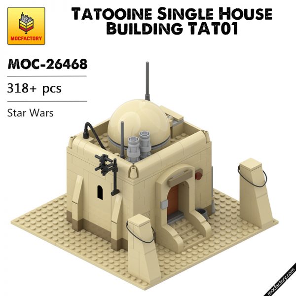 MOC 26468 Tatooine Single House Building TAT01 Star Wars by azzer86 MOC FACTORY - MOULD KING