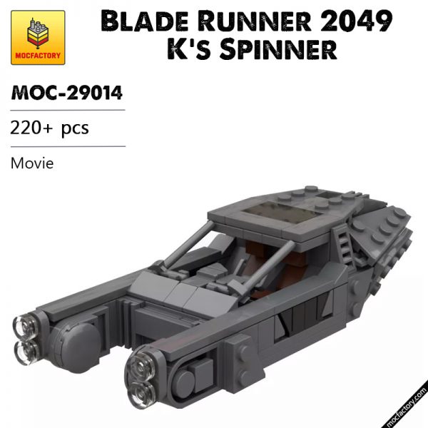 MOC 29014 Blade Runner 2049 Ks Spinner Movie by Dasadles MOC FACTORY - MOULD KING