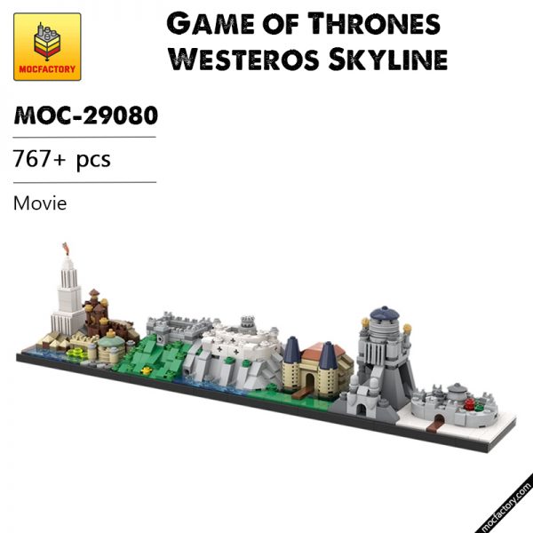 MOC 29080 Game of Thrones Westeros Skyline Movie by benbuildslego MOC FACTORY - MOULD KING