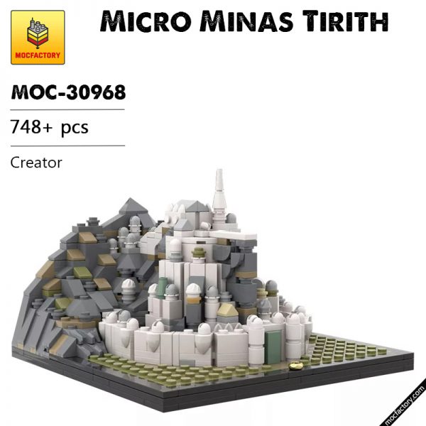 MOC 30968 Micro Minas Tirith Creator by benbuildslego MOC FACTORY - MOULD KING