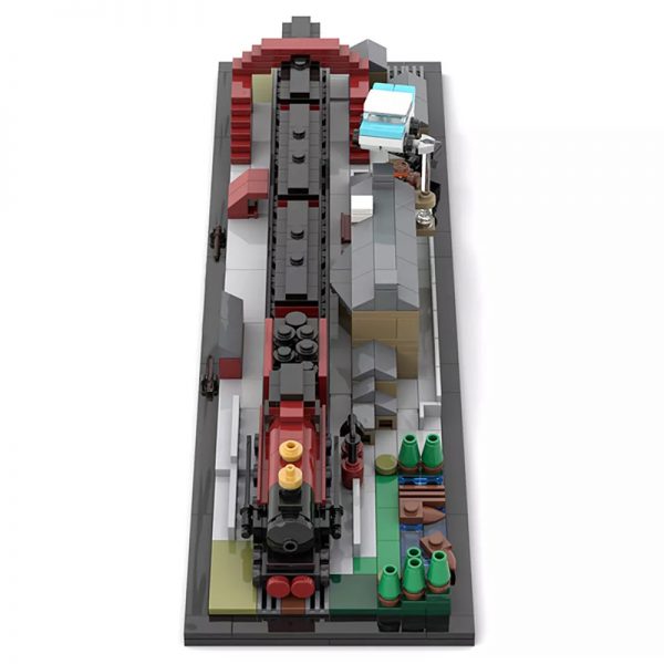 MOC 31632 Hօgwarts Express And Hogsmeade Station Architecture Harry Potter Movie by MOMAtteo79 MOC FACTORY 6 - MOULD KING