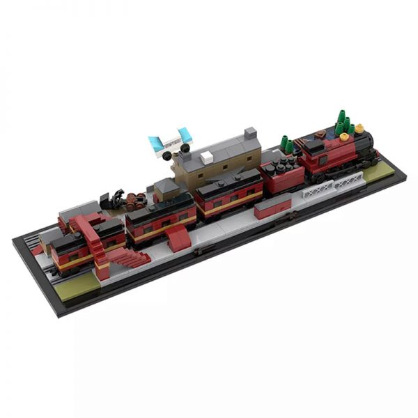 MOC 31632 Hօgwarts Express And Hogsmeade Station Architecture Harry Potter Movie by MOMAtteo79 MOC FACTORY - MOULD KING
