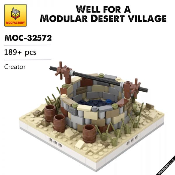 MOC 32572 Well for a Modular Desert village Creator by gabizon MOC FACTORY - MOULD KING