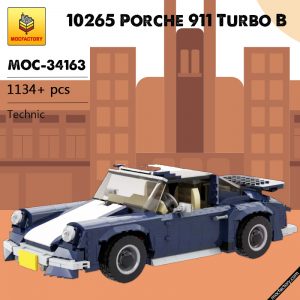 MOC 34163 10265 Porche 911 Turbo B Model Super Car by ale0794 MOC FACTORY - MOULD KING