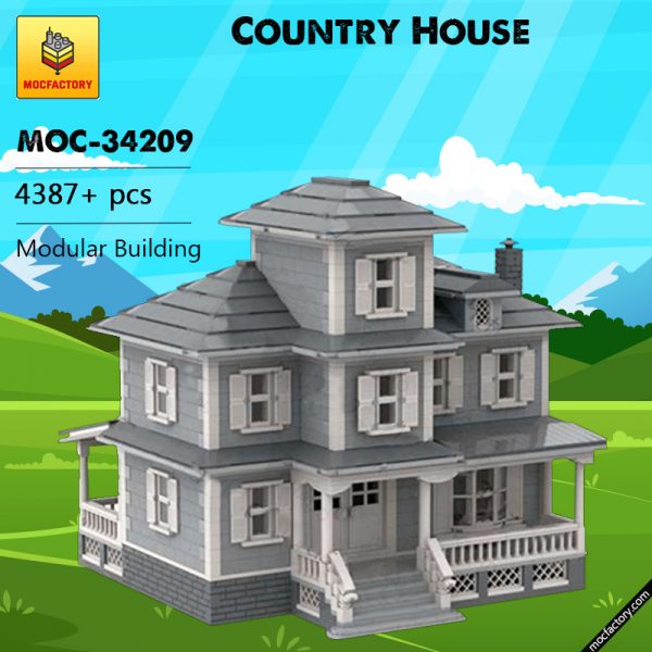 MOC 34209 Country House Modular Building by jepaz MOC FACTORY - MOULD KING