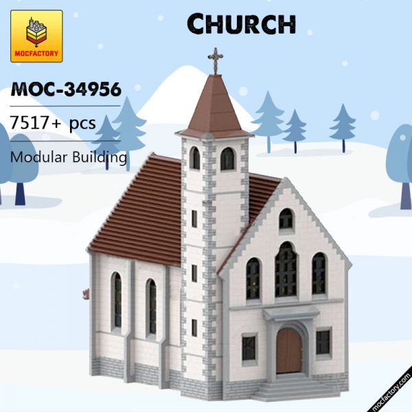 MOC 34956 Church Modular Building by jepaz MOC FACTORY - MOULD KING