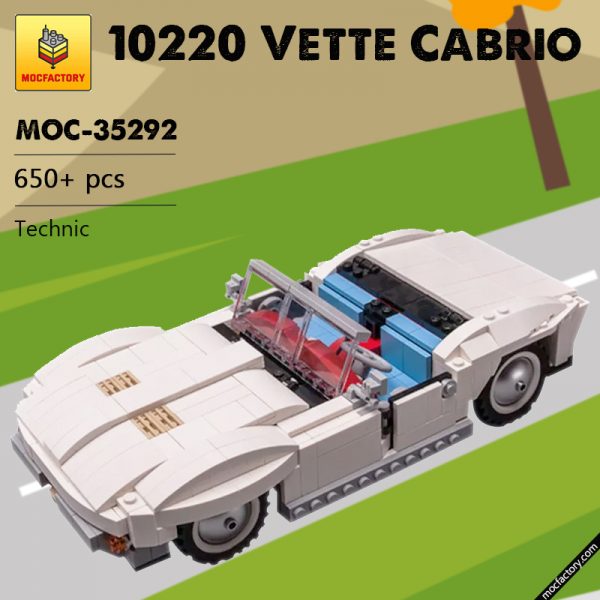 MOC 35292 10220 Vette Cabrio Super Car by Keep On Bricking MOCFACTORY - MOULD KING
