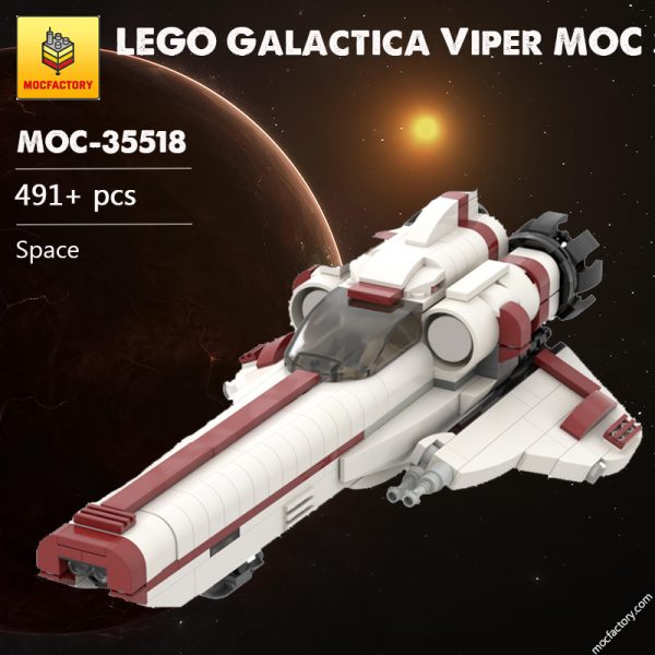 MOC 35518 LEGO Galactica Viper MOC S3 Space by ohsojang MOC FACTORY - MOULD KING