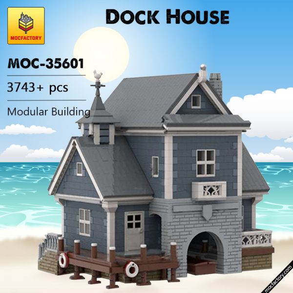 MOC 35601 Dock House Modular Building by jepaz MOC FACTORY - MOULD KING