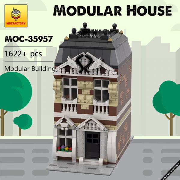 MOC 35957 Modular House Modular Building by gabizon MOC FACTORY - MOULD KING
