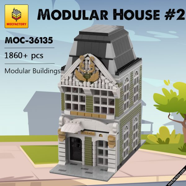 MOC 36135 Modular House 2 Modular Buildings by gabizon MOCFACTORY - MOULD KING