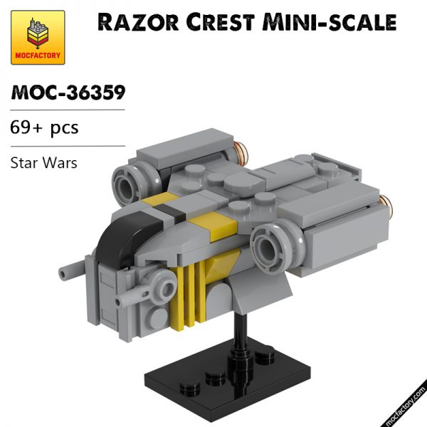 MOC 36359 Razor Crest Mini scale Star Wars by 2bricksofficial MOC FACTORY - MOULD KING