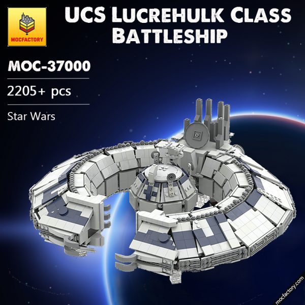 MOC 37000 UCS Lucrehulk Class Battleship Star Wars by @Bas Solo Bricks1988 MOC FACTORY - MOULD KING