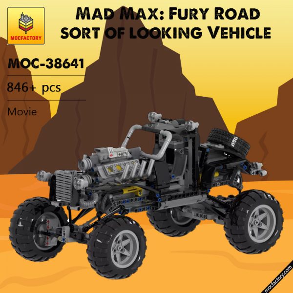 MOC 38641 Mad Max Fury Road sort of looking Vehicle Movie by Joebot360 MOC FACTORY - MOULD KING