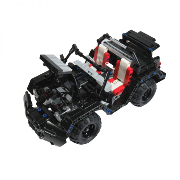 MOC 3879 RC Mini Jeep by Chade MOC FACTORY4 - MOULD KING
