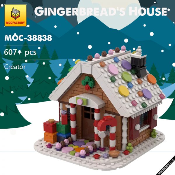 MOC 38838 Gingerbreads House Christmas Series by FabrizioP MOC FACTORY 2 - MOULD KING