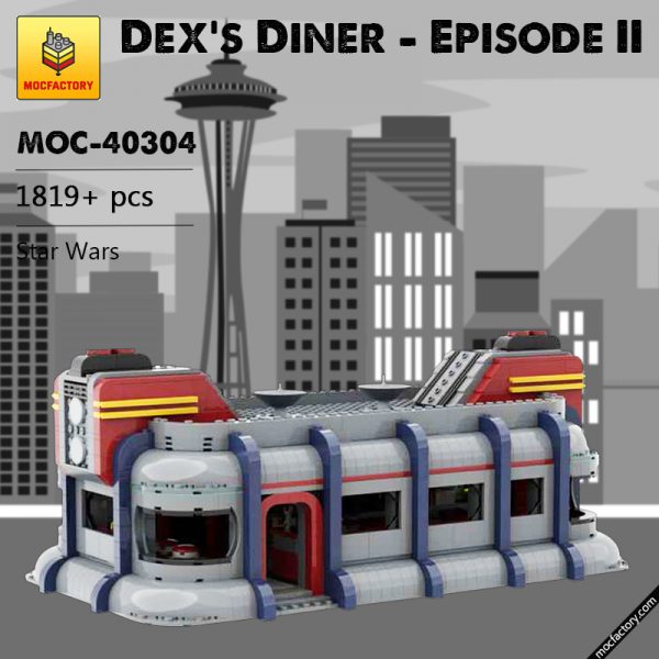 MOC 40304 Dexs Diner Episode II Star Wars by 6211 MOC FACTORY - MOULD KING