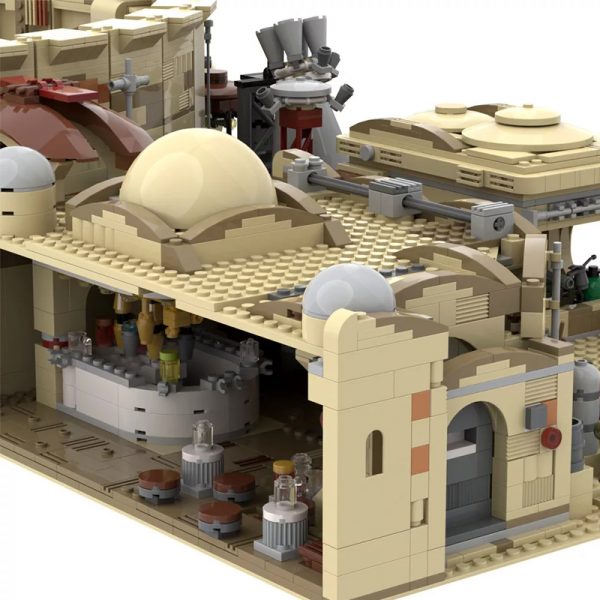 MOC 41406 Mos Eisley Spaceport from A New Hope 1977 Star Wars by ZeRadman MOC FACTORY 7 - MOULD KING