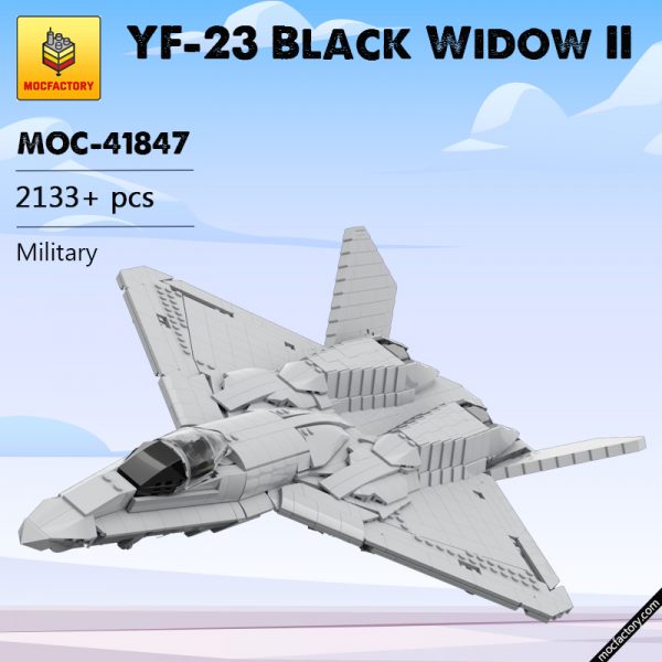 MOC 41847 YF 23 Black Widow II Military by AsgardianStudio MOC FACTORY - MOULD KING