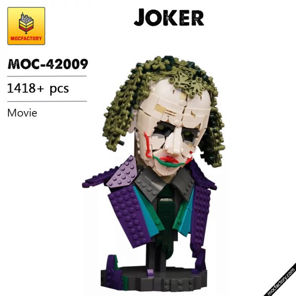 MOC 42009 Joker Batman Movie by Timofey Tkachev MOC FACTORY - MOULD KING