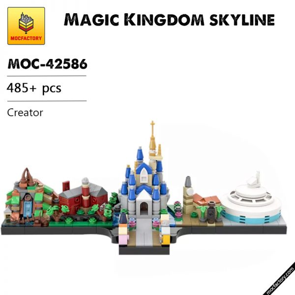 MOC 42586 Magic Kingdom skyline Creator by benbuildslego MOC FACTORY - MOULD KING