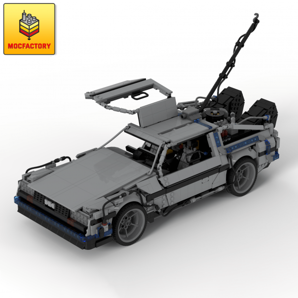 MOC 42632 Back to the Future 1985 DeLorean Time Machine byluissaladrigas MOC FACTORY 2 - MOULD KING