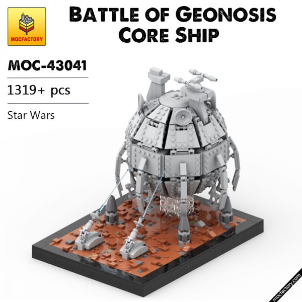 MOC 43041 Battle of Geonosis Core Ship Star Wars by ALostDroid MOC FACTORY - MOULD KING
