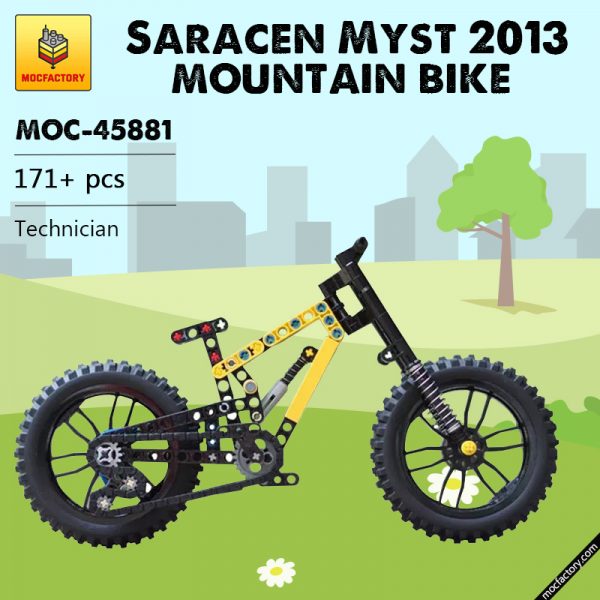 MOC 45881 Saracen Myst 2013 mountain bike Technician by Thelegomountainbiker MOCFACTORY - MOULD KING
