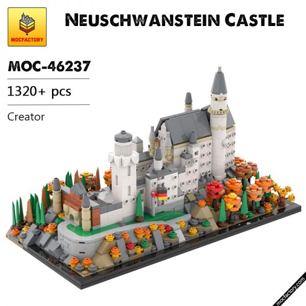 MOC 46237 Neuschwanstein Castle Creator by benbuildslego MOC FACTORY - MOULD KING