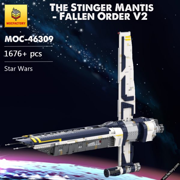 MOC 46309 The Stinger Mantis Fallen Order V2 with 1676 pieces 1 - MOULD KING