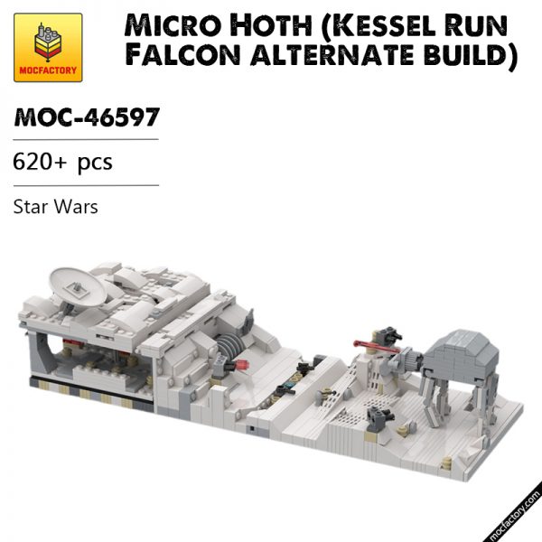 MOC 46597 Micro Hoth Kessel Run Falcon alternate build Star Wars by Brick a Brack MOC FACTORY - MOULD KING