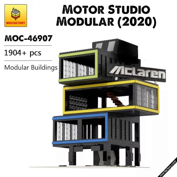 MOC 46907 Motor Studio Modular 2020 Modular Buildings by ohsojang MOCFACTORY - MOULD KING