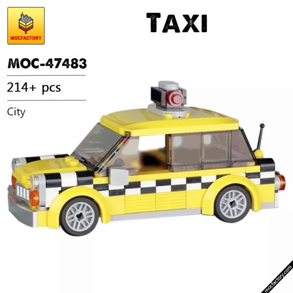 MOC 47483 City Taxi by BrickPolis MOCFACTORY - MOULD KING