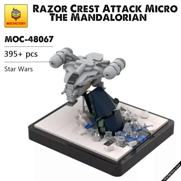 MOC 48067 Razor Crest Attack Micro The Mandalorian Star Wars by 6211 MOC FACTORY - MOULD KING